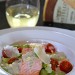 Poached Salmon over Hirten Cheese Grits with Summer Succotash #CastelloMoments Poached Salmon over Hirten Cheese Grits with Summer Succotash #CastelloMoments