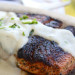 Nordic Blackened Salmon topped with Danish Blue Cheese Crème Sauce Nordic Blackened Salmon topped with Danish Blue Cheese Crème Sauce