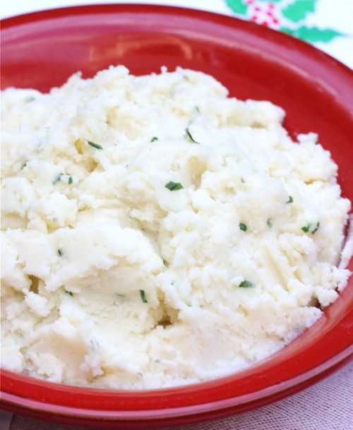 Mashed Potato's With Creme Fraiche and Chives