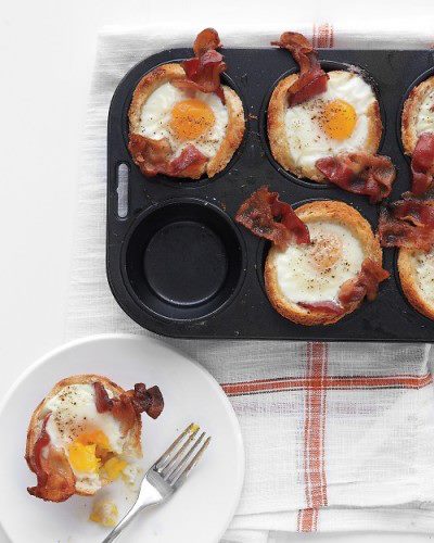 Hangover Bacon, Egg & Toast Cups