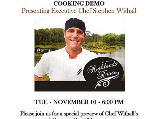 Steve Withall of Highlands House Cooking Demo, Braised Pork Cheeks Recipe & Le Creuset Giveaway