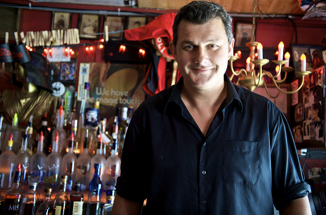 Owner Oliver Petit, The Red Bar, Grayton Beach