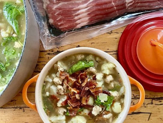 Creamy Tuscan Soup with Hatfield Bacon